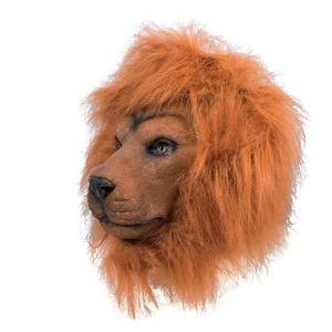Masque adulte latex intégral lion - L 23 x H 3 x l 30 cm - Multicolore - PTIT CLOWN