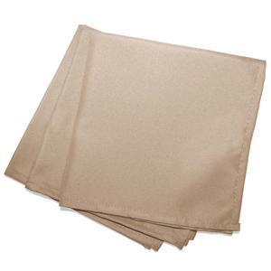 3 serviettes de table unies Essentiel - L 40 x l 40 cm - Beige