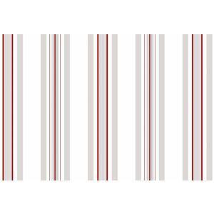 Adhésif à bandes - 150 x 45 cm - Gris, rouge, blanc
