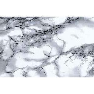 Adhésif imitation marbre - 150 x 45 cm - Noir, blanc