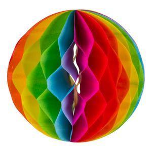 5 boules alvéolées Berlingot - 15 cm - Multicolore