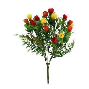 Bouquet de mini-Crocus - H 35 cm - Orange, Rouge