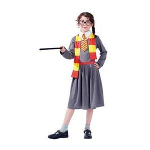 Costume de sorcière écolière - Taille enfant - M - L 48 x H 1.5 x l 30 cm - Multicolore - PTIT CLOWN