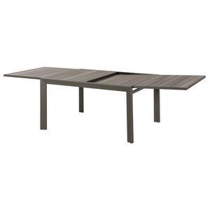 Table Évasion - 140/280 x 109 x H 75 cm - Marron noisette, tonka - HESPERIDE