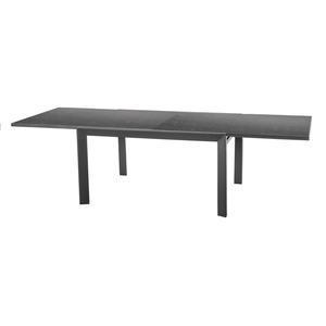 Table Évasion - 140/280 x 109 x H 75 cm - Gris - HESPERIDE