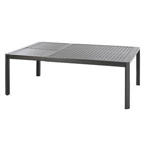 Table extensible Seville - 152/223 x 150 x H 75 cm - Gris graphite - HESPERIDE