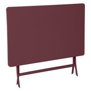 Table Greensboro rectangulaire - 110 x 70 x H 71 cm - Rouge bordeaux - HESPERIDE
