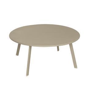 Table d'appoint Saona - ø 70 x H 40 cm - Beige taupe - HESPERIDE