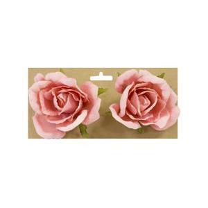 rose bouton (x 2)  a attacher ou poser rose