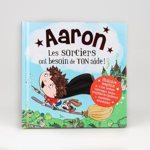 Livre personnalisé dont l'enfant est le héros Aaron - 15 x 15 cm - Multicolore