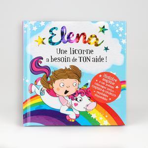 Livre personnalisé dont l'enfant est le héros Eléna - 15 x 15 cm - Multicolore