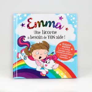 Livre personnalisé dont l'enfant est le héros Emma - 15 x 15 cm - Multicolore