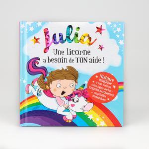 Livre personnalisé dont l'enfant est le héros Julia - 15 x 15 cm - Multicolore