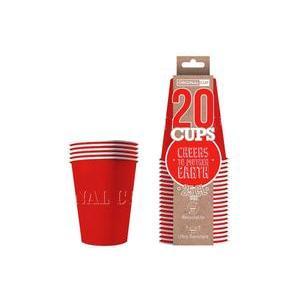 AM CUP CART 25CL ROUGE X20
