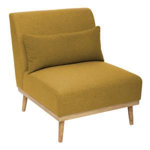 Fauteuil Andria - 83 x H 80 x 73 cm - Ocre - ATMOSPHERA
