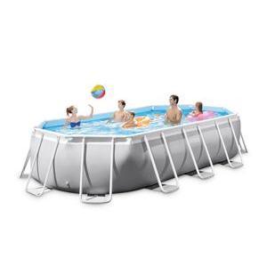 Kit piscine Prism - 503 x 274 x 122 cm - Gris, blanc - INTEX