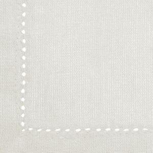4 serviettes de table Chambray - 40 x 40 cm - Blanc - Atmosphera