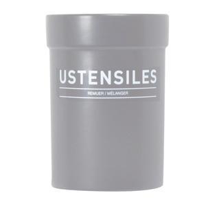 Pot à ustensiles HOME - ø 12.5 x H 17 cm - Différents modèles - Gris