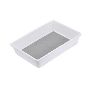 Organisateur de tiroir - Différents formats - L 17 x H 5.5 x l 24.5 cm - Blanc, gris