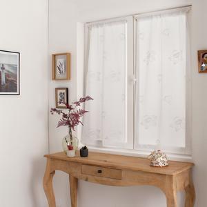 Paire de vitrages Canöa - L 160 x l 60 cm - Différents modèles - Blanc