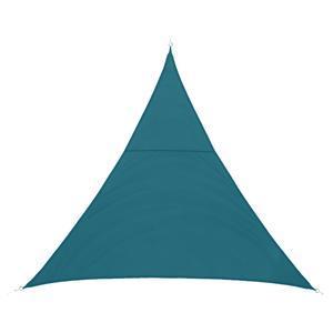 Voile d'ombrage triangulaire Shae - 4 x 4 x 4 m - Noisette - Bleu canard