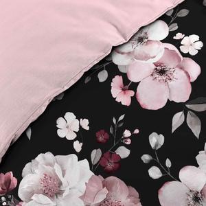Parure de lit Velvet Flower - 240 x L 220 cm - Noir