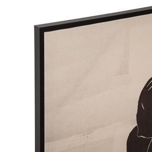 Toile imprimée Femme - L 58 x H 78 cm - Noir - ATMOSPHERA