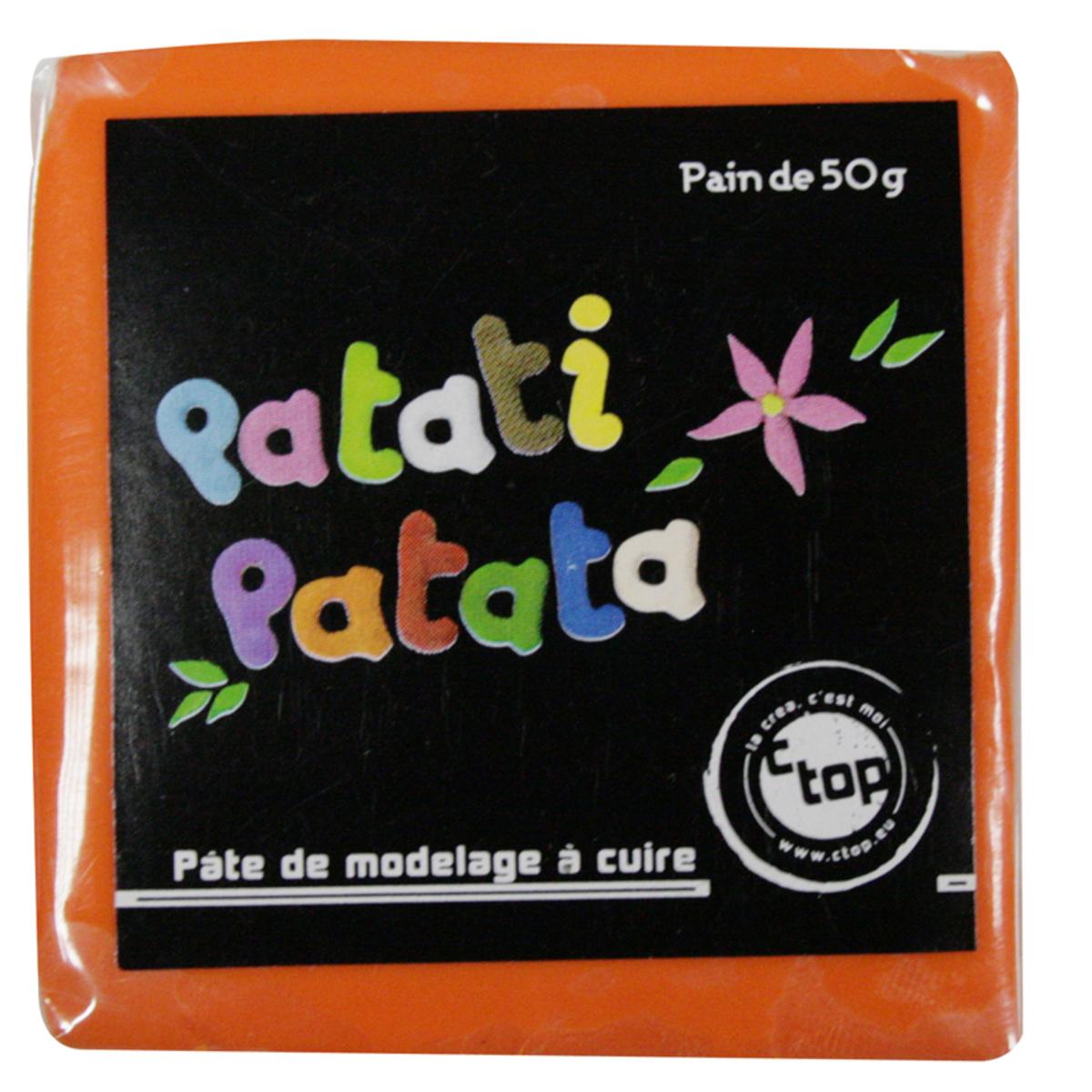 Patati Patata pâte polymère orange 50 g