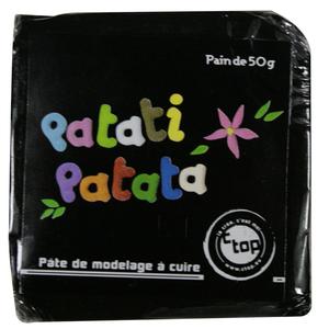 Patati Patata pâte polymère noir 50 g