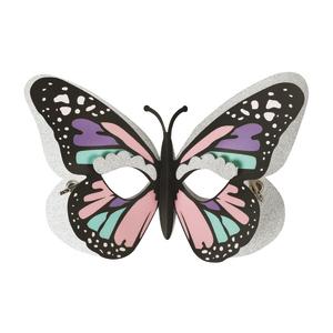 Masque 3D papillon, carte forte à colorier et à monter 22 x 12,5 cm