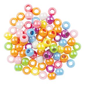 Perles acrylique nacrées 8 couleurs 1 x 0,8 cm x 40 g