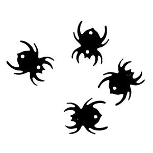 Sequins araignées noirs 1,4 cm x 50 g